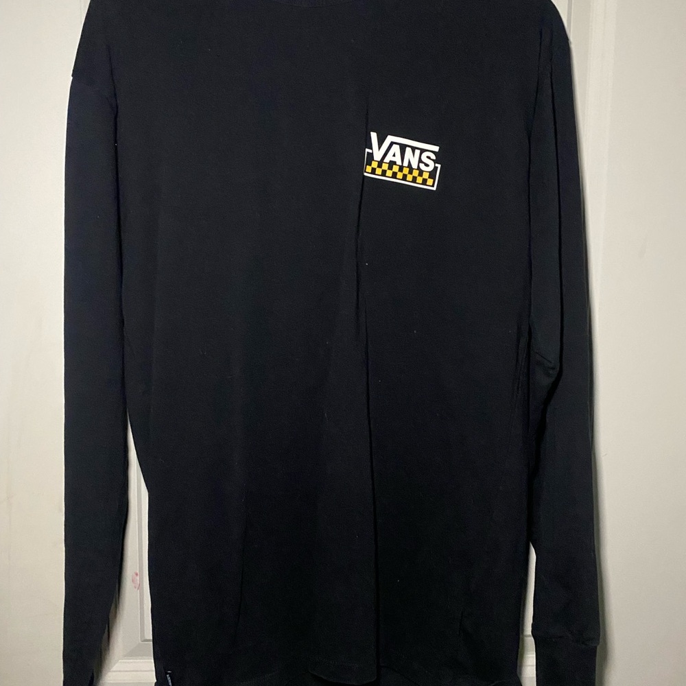 Vans Black Long Sleeve Tee Casual Streetwear